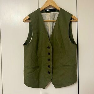 Zara Linen like Vest